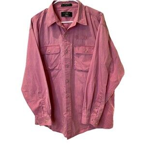Vintage Orvis Field Shirt Mens XL Pink Garment Dyed‎ Outdoor Button Up Fishing